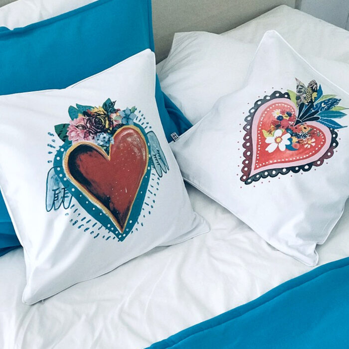 Cojín Corazón Alas / Frida - Imagen 3