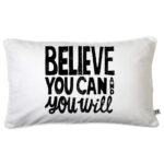 Cojín Inspiración / Believe you can and you will 30x50 cm