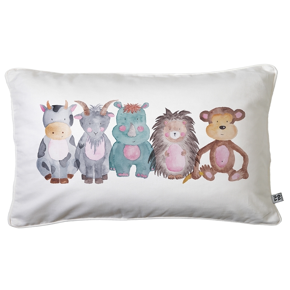 Cojin50x30-AnimalesAcuarela.jpg Cojín Animales Acuarela 30x50cm