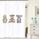 Cortina de Baño Animales Acuarela - Imagen 2