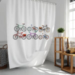 Cortina de Baño Bicicletas - Imagen 2