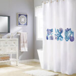 Cortina de Baño Conchitas Azules - Imagen 2