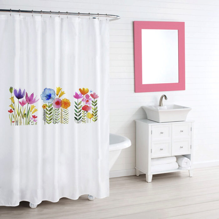 Cortina de Baño jardín de Flores - Imagen 2