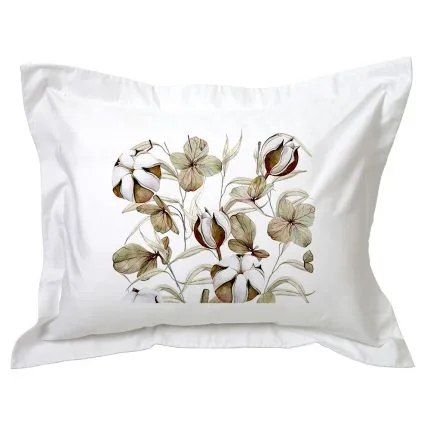 Funda de Almohada Flores de algodón