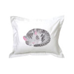 Funda de Almohada Gato Acuarela