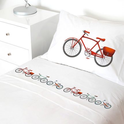 Juego de sábanas Bicicletas Colores