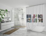 Cortina de Baño Tablas Skate - Imagen 2