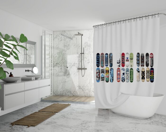 Cortina de Baño Tablas Skate - Imagen 2