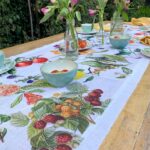 Camino de Mesa Frutas - Velo Organza - Imagen 4