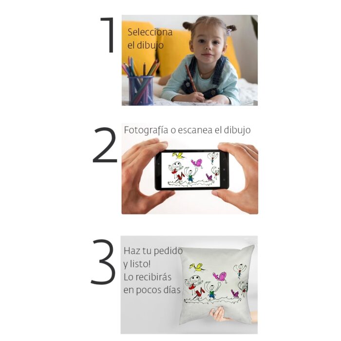 Cojín Personalizado Dibujo - Imagen 3