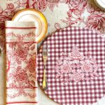 Bajoplatos Toile Rojo - Imagen 2