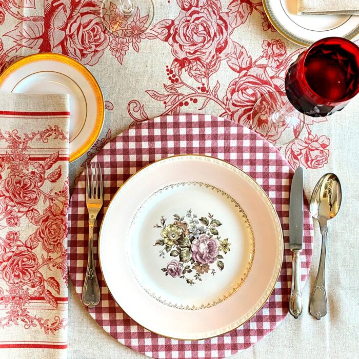 Bajoplatos Toile Rojo - Imagen 3