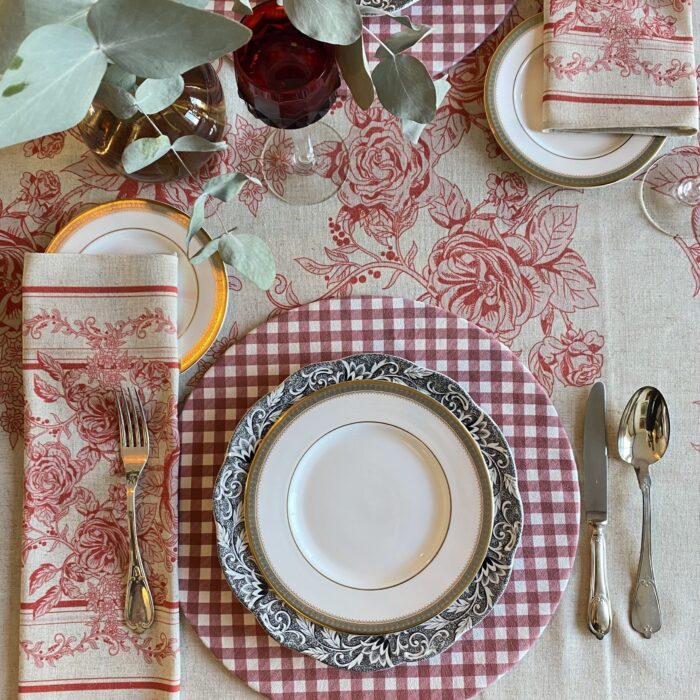 Bajoplatos Toile Rojo - Imagen 7