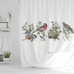 Cortina de Baño Pájaros Nativos - Imagen 2