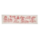 Camino de Mesa Toile Jouy Rojo - Linet Natural