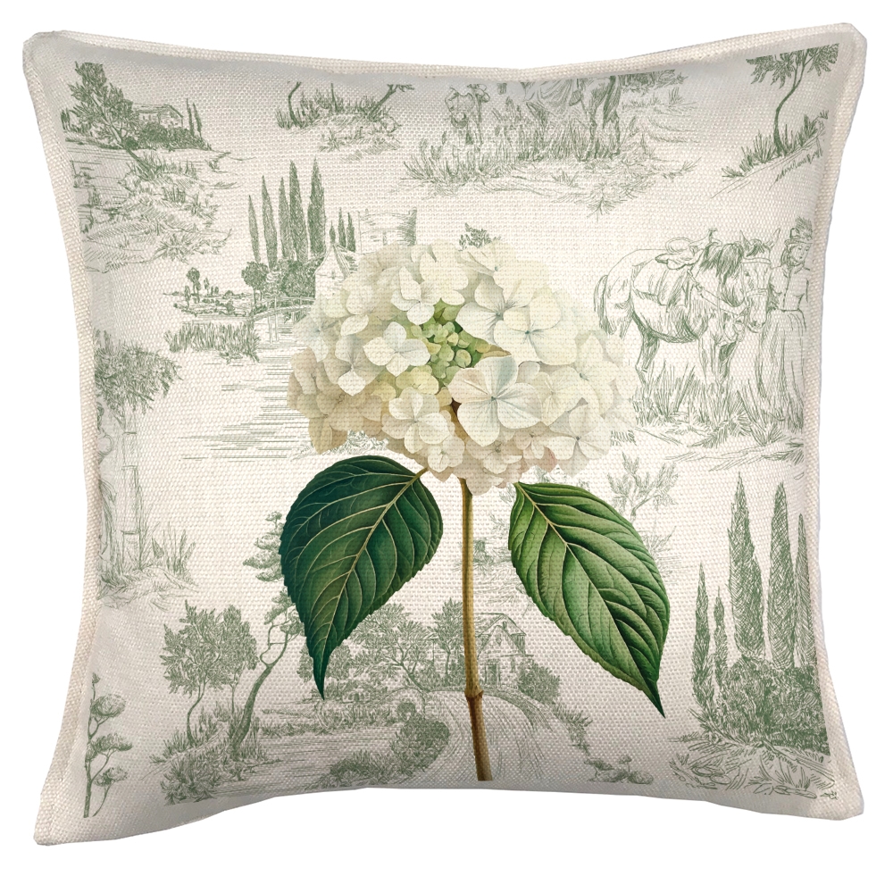 CJ45_GREEN_TOILE Cojín Green Toile - Tuyo Print