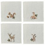 Set 4 Servilletas Woodland