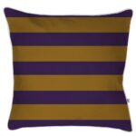 Cojín Rayas Oro Morado